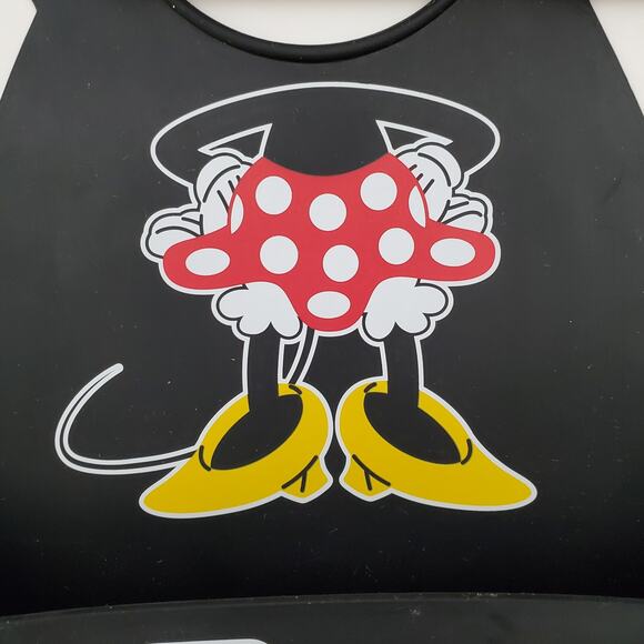 Mini Mouse Bib With Crumb Catcher Adjustable Silicon Walt Disney World - Picture 10 of 10